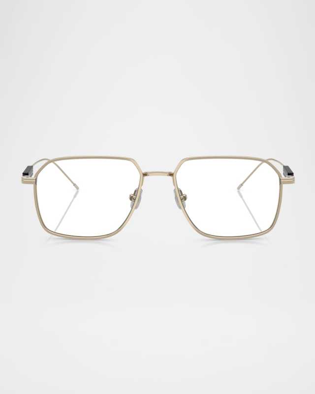 BC1004T Titanium & Plastic Rectangular Blue Light Blocking Glasses